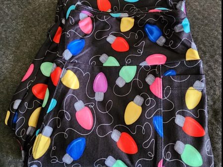 *Charlies Project Christmas Holiday Lights Leggings For Cheap