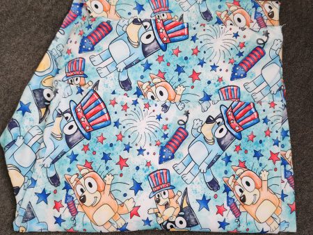 *CP Bluey and Bingo 4th of July Leggings For Sale