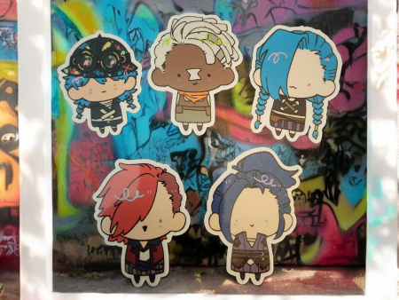 Arcane League of Legends Chibi Stickers Set of 5 Online now