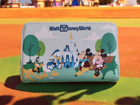 Loungefly Walt Disney World Mickey and Friends 50th Anniversary Wallet For Discount