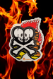 Tokidoki Double Skull and Flames Sticker Sale