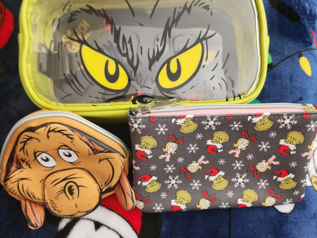 The Grinch Holiday Cosmetic Bags Set Cheap