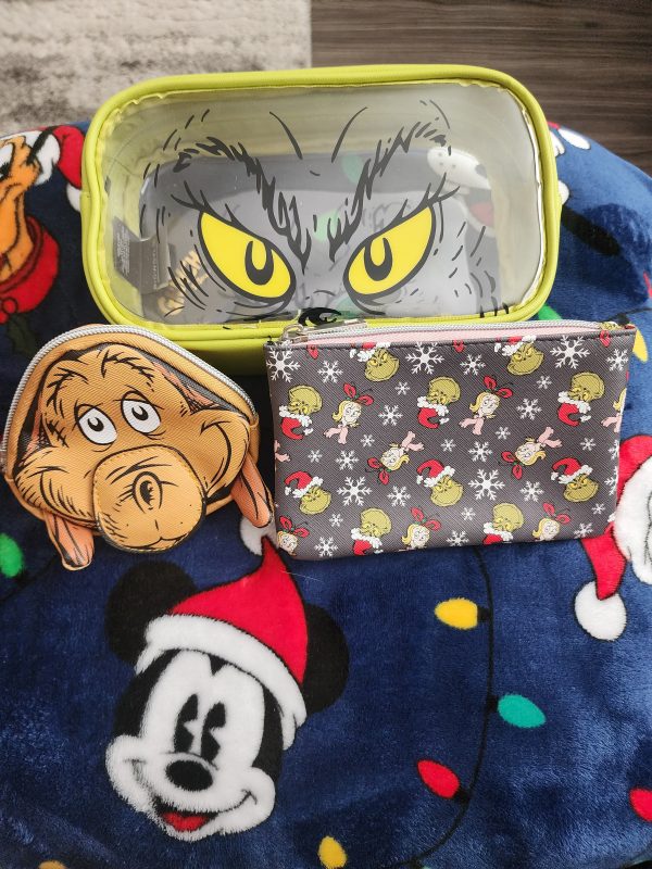 The Grinch Holiday Cosmetic Bags Set Cheap