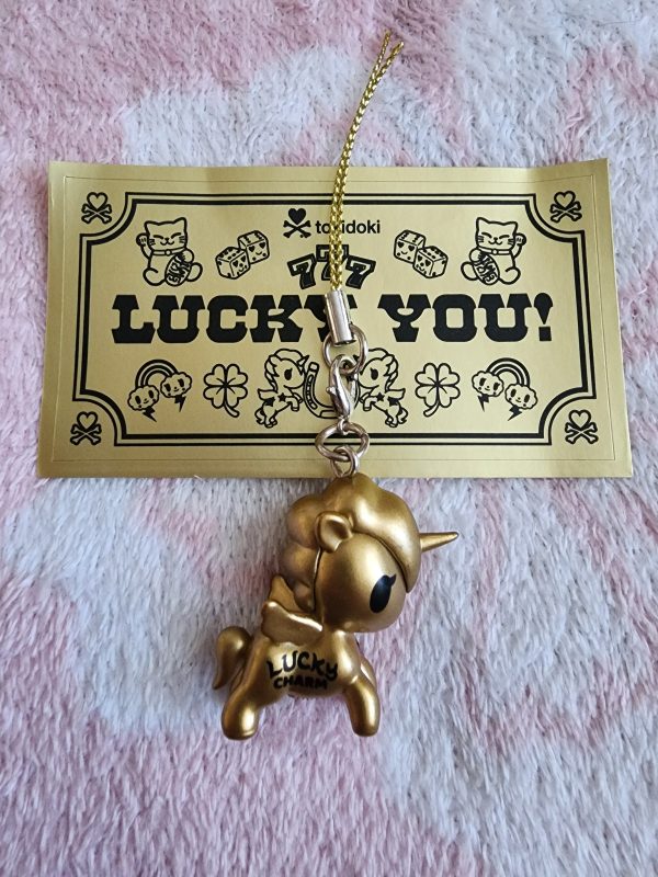 Tokidoki Unicorno Lucky Charm called Lucky Goldie Bonus from Mystery Boxes Online now