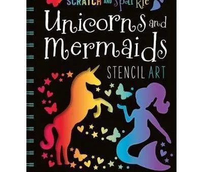 Scratch And Sparkle Unicorns And Mermaids Stencil Art Online Sale