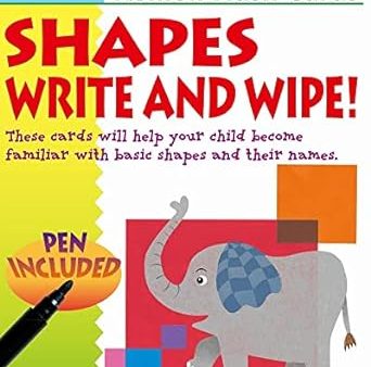 Kumon Flash Cards Shapes Write & Wipe! Ages 4+ (9781934968420) on Sale