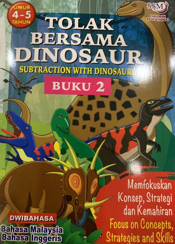 Tolak Bersama Dinosaur Subtraction With Dinosaur - Buku 2 Fashion