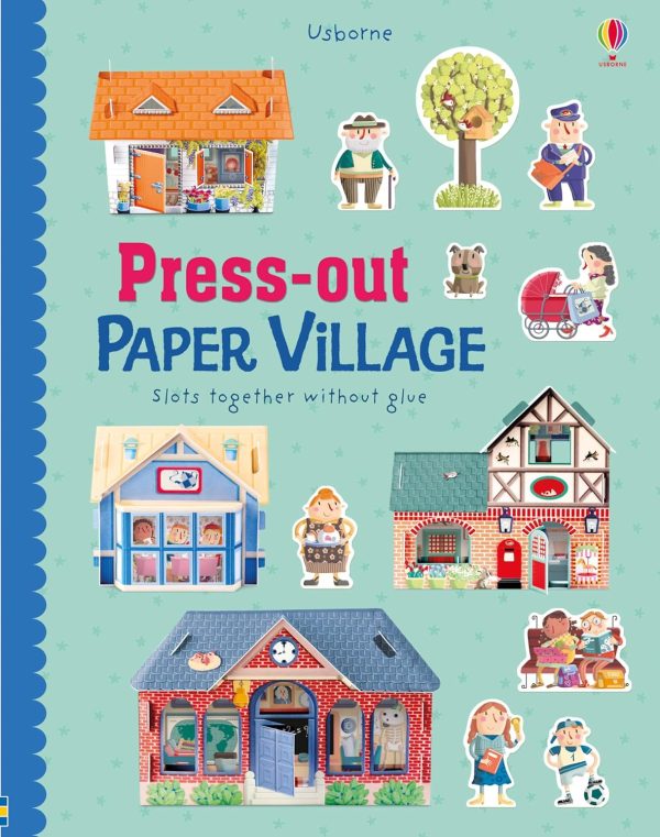 USBORNE PRESS-OUT PAPER VILLAGE SLOT TOGETHER WITHOUT GLUE Online Sale