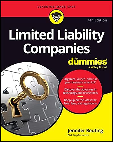 Limited Liability Companies for Dummies, 4Ed. Online