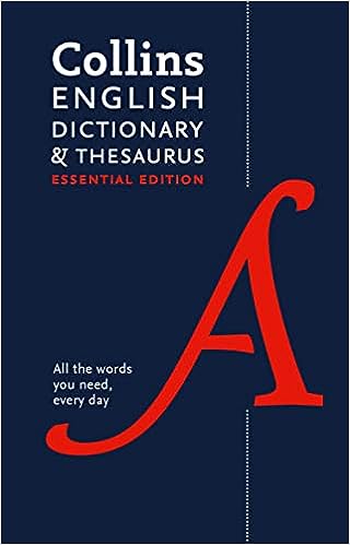 Collins English Dictionary and Thesaurus Essential edition Online Hot Sale